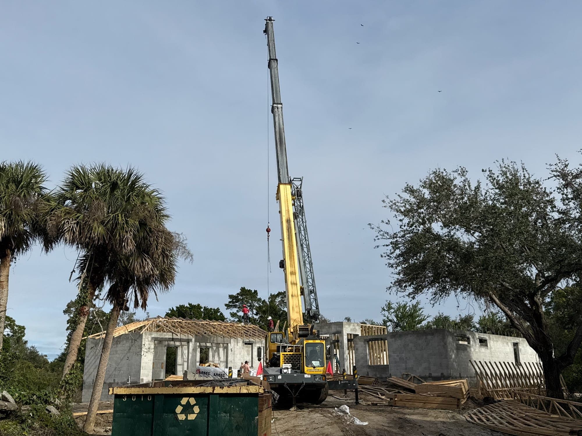 Crane Lift & Shell Build — SWFL