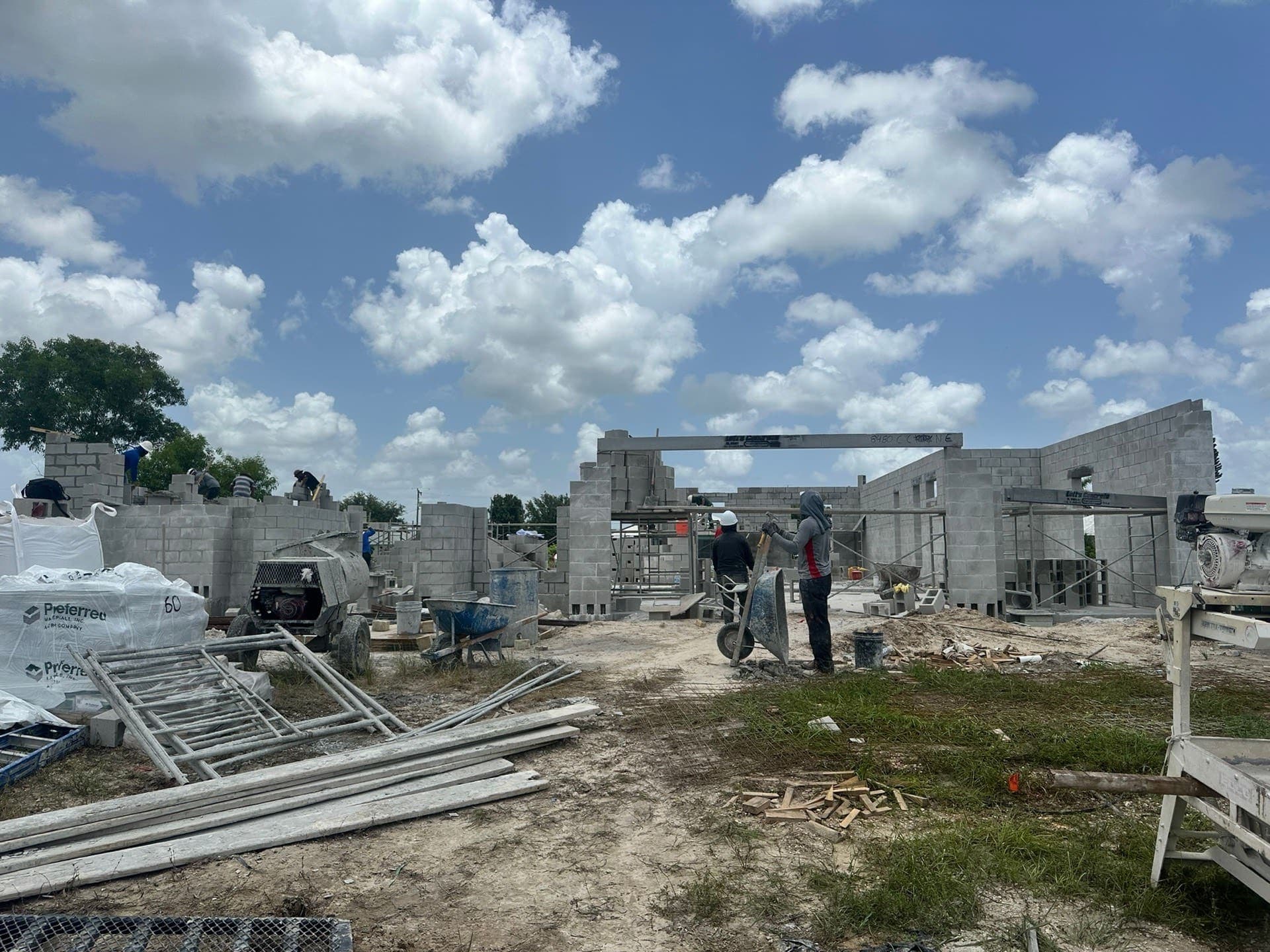Draft Construction crew on site